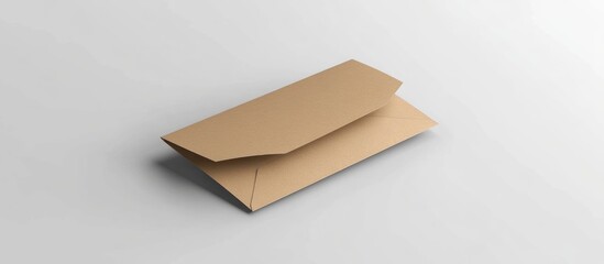 Canvas Print - Kraft Envelope and Blank Brochure Mockup with Empty Copyspace for Text for Design and Marketing Presentations