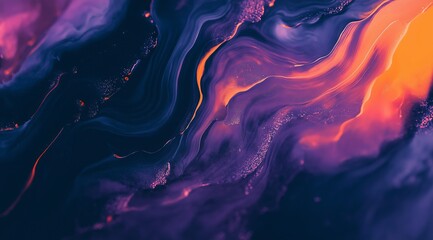 Poster - Attractive abstract background in blue and light blue tones with waves and wavy shapes. Beautiful vibrant background
