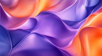 Poster - Attractive abstract background in blue and light blue tones with waves and wavy shapes. Beautiful vibrant background with paint brush