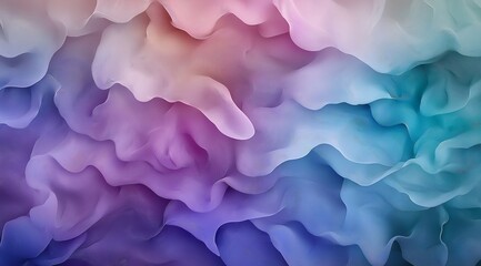 Poster - Attractive abstract background in blue and light blue tones with waves and wavy shapes. Beautiful vibrant background