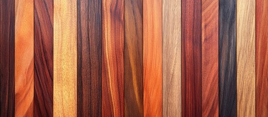 Wall Mural - Cedar Planks Close-Up on Wooden Background with Rich Textures Ideal for Flooring Wall Panels and Furniture Design Concepts