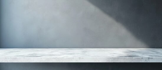 Poster - modern minimalist kitchen countertop with empty space for text and soft natural light creating a bri