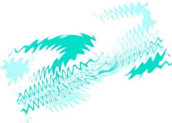 An abstract transparent psychedelic wavy spiral shape design element overlay.