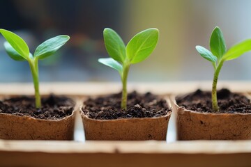 Sticker - Green sprouts growing in soil