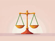 © budistwn - Vector legal justice scale icon, concept logo, classic illustration, full-color.