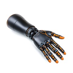 Poster - Robotic hand with intricate design showcasing technology and innovation in prosthetics and robotics.