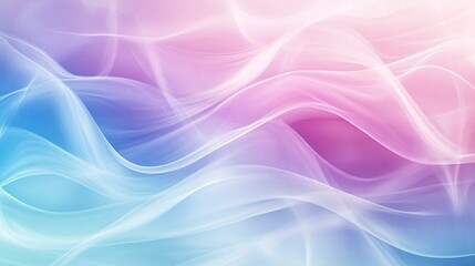 Aufkleber - A gentle swirl of pastel colors in shades of blue and pink creates a soft, dreamy abstract background.