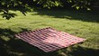 © MyStockz - Soft Minimalist Picnic Blanket on Grass