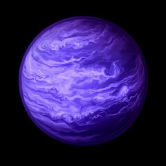 Wall Mural - an isolated frame with a purple neon circle, set against a dark background, in a modern illustration