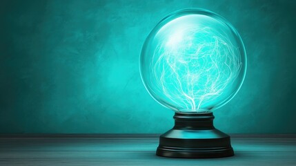 Poster - A glowing plasma globe representing dynamic electrical energy.