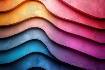 Poster - Smooth multi-color gradients create a visually appealing backdrop in layered design
