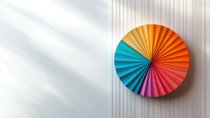 Poster - A vibrant pie chart showcasing customer satisfaction rates for luxury spas
