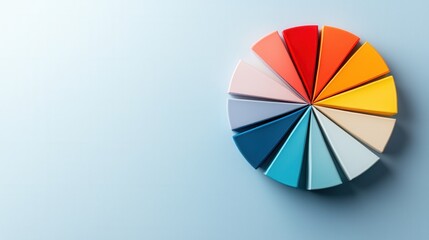Poster - A vibrant pie chart showcasing customer satisfaction rates for luxury spas