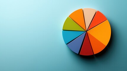 Aufkleber - A vibrant pie chart comparing preferences for fragrance-free versus scented products