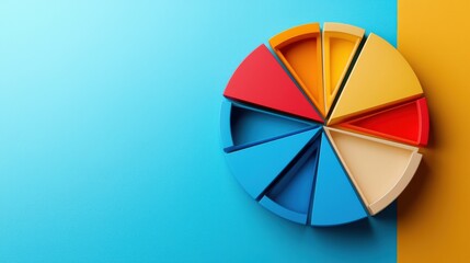 Poster - A vibrant pie chart comparing preferences for fragrance-free versus scented products