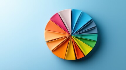 Poster - A vibrant pie chart comparing customer satisfaction for various spa therapies
