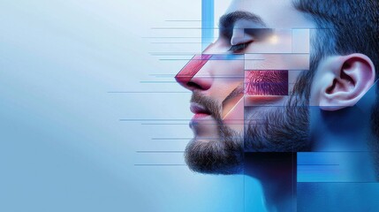 Aufkleber - a vibrant infographic detailing the importance of repairing damaged skin barrier for men