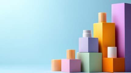 Aufkleber - A vibrant bar graph showing benefits of regular moisturizing for dry skin