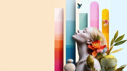 Poster - A vibrant bar graph comparing the popularity of wellness-focused spa retreats