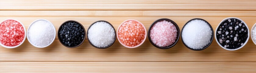 Aufkleber - Vibrant Array of Multicolored Rice Varieties Displayed in a Round Bowl Showcasing Culinary Diversity and Aesthetic Appeal in Food Presentation