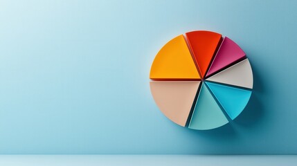 Poster - A colorful pie chart showing preferences for lightweight versus thick creams for men