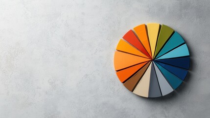 Poster - A colorful pie chart showing preferences for lightweight versus thick creams for men