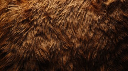 close-up of rich brown fur texture.