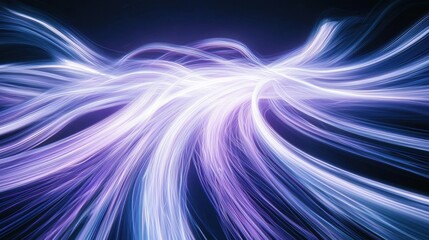 Poster - Dynamic abstract light trails in modern design digital art vibrant color palette circular motion contemporary viewpoint