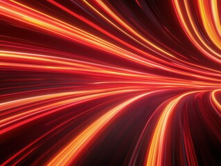 Poster - Dynamic abstract light trails dark background digital art energetic environment vibrant viewpoint explosive concept