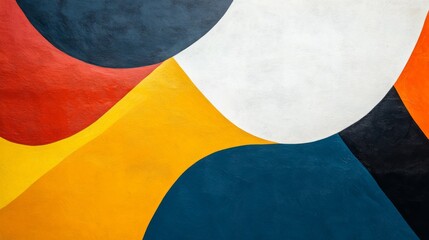 Poster - High-resolution close-up of an abstract background with bold, contrasting colors and dynamic shapes, creating a striking and visually engaging composition.