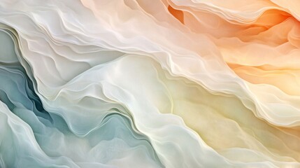 Leinwandbilder - High-resolution close-up of an abstract background with flowing lines and soft, pastel colors, creating a serene and calming visual experience.