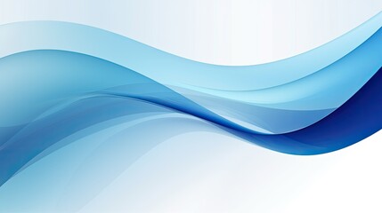 Wall Mural - abstract blue wave design with smooth gradients for modern backgrounds.