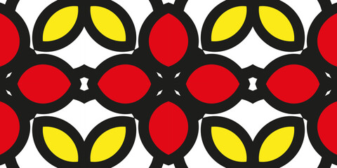 Fototapete - Modern abstract seamless background with stylish geometric patterns,