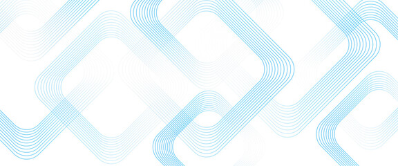 Fototapete - modern abstract with glowing geometric lines with square lines pattern geometric and design backgrou