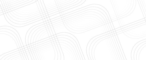 Fototapete - modern abstract technology with glowing geometric lines background.