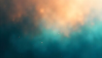 Fototapete - A grainy gradient background in teal red orange white