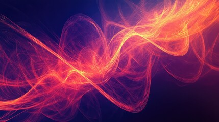 Poster - A glowing infinity loop of energy waves on a gradient background, symbolizing the continuous flow of healing energy