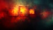 © Andi - Abstract Red Orange And Teal Geometric Design