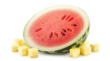 Wall Mural - Juicy Watermelon and Pineapple