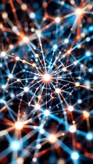 Poster - Abstract Network of Interconnected Nodes and Lines