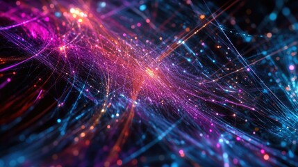 Poster - A conceptual image of ICOAST-INTERNET, featuring digital data streams, web connections, and global networks, illustrating the internet's global reach