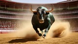 A matador's focus is unwavering in battle.  