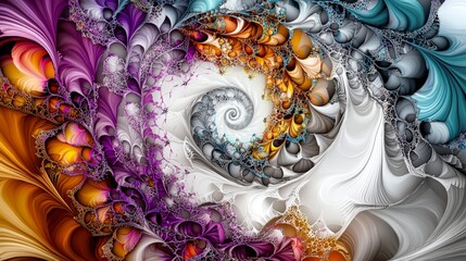 Poster - Vortex of abstract colors swirling in infinite motion digital creation artistic environment high-resolution view