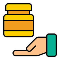 Sticker - Hand cream Icon