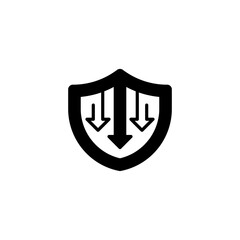 Poster - Risk Management Down line icon. Universal creative premium symbol. Vector sign icon logo template. Vector illustration