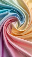 Fototapete - A colorful fabric with a rainbow pattern