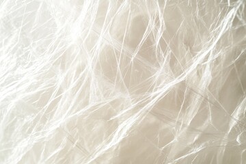 Abstract tangled white plastic wrap texture background. (1)