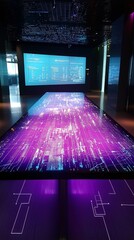 Poster - A creative studio with technology-driven branding concepts and digital tools on display