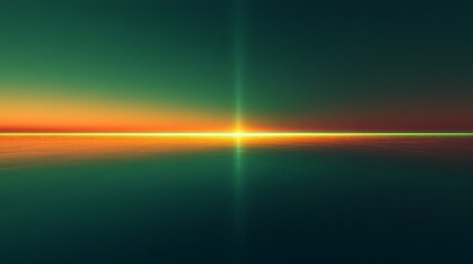 Wall Mural - serene sunset over calm ocean waters