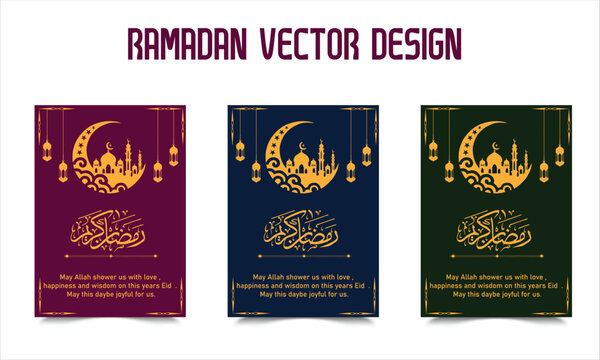 Ramadan Vector Design. Poster, media banner.